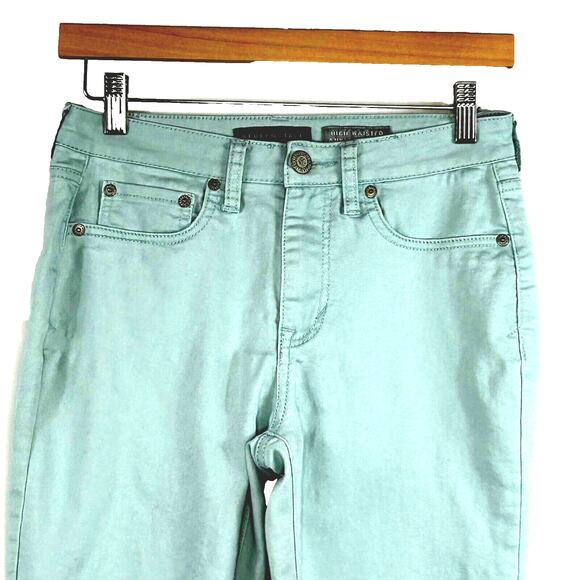 Aeropostale Jeans Womens 4 Blue High Waisted Ankle Jeggings Skinny Mid Rise - Picture 2 of 10